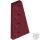 Lego RIGHT PLATE 2X4 W/ANGLE, Dark red