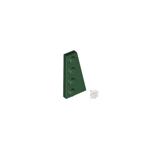 Lego Right Plate 2X4 W/Angle, Earth green