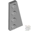 Lego Right Plate 2X4 W/Angle, Light grey