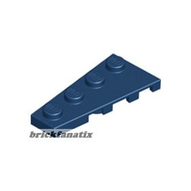 Lego Wedge, Plate 4 x 2 Left, Dark blue