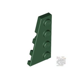 Lego Wedge, Plate 4 x 2 Left, Dark green