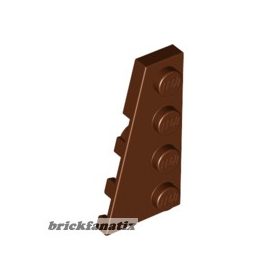 Lego Wedge, Plate 4 x 2 Left, Reddish brown