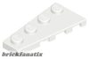 Lego Wedge, Plate 4 x 2 Left, White