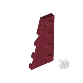 Lego LEFT PLATE 2X4 W/ANGLE, Dark red