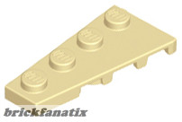 Lego Wedge, Plate 4 x 2 Left, Tan