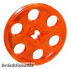 Lego Technic Wedge Belt Wheel (Pulley), Trans neon orange