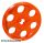 Lego Technic Wedge Belt Wheel (Pulley), Trans neon orange