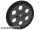 Lego Technic Wedge Belt Wheel (Pulley) with Black Technic Wedge Belt Wheel Tire (4185 / 2815), Dark grey