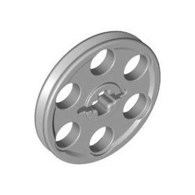 Lego WEDGE-BELT WHEEL Ø24, Light grey