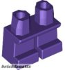 Lego minifigure leg - Legs Short, Dark purple