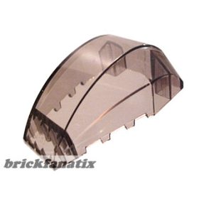 Lego Windscreen 6 x 4 x 2 Wedge Curved, Transparent brown