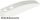 Lego Slope, Curved 6 x 1 with 2 Studs, White