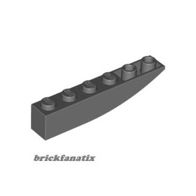 Lego Slope, Curved 6 x 1 Inverted, Dark bluish gray