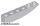 Lego Slope, Curved 6 x 1 Inverted, Light bluish gray