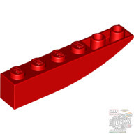 Lego BRICK 1X6 W/BOW, REV., Bright red