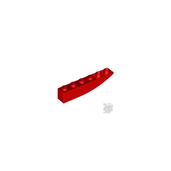 Lego BRICK 1X6 W/BOW, REV., Bright red