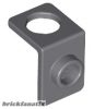Lego Minifigure Neck Bracket with Back Stud - Thin Back Wall, Dark bluish gray