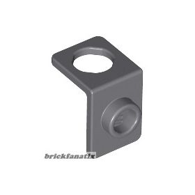   Lego Minifigure Neck Bracket with Back Stud - Thin Back Wall, Dark bluish gray