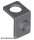 Lego Minifigure Neck Bracket with Back Stud - Thin Back Wall, Dark bluish gray