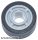 Lego Wheel 11mm D. x 8mm with Center Groove, 4 Spokes with Black Tire 14mm D. x 6mm Solid Smooth (42610 / 50945), Light bluish gray