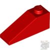 Lego ROOF TILE 1X3/25°, Bright red