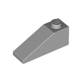 Lego ROOF TILE 1X3/25°, Light grey