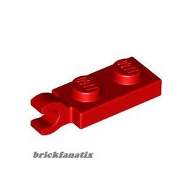 Lego PLATE 2X1 W/HOLDER,VERTICAL, Bright red
