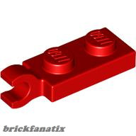 Lego PLATE 2X1 W/HOLDER,VERTICAL, Bright red
