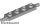 Lego BEARING PLATE 1X4, DOUBLE, Light gray