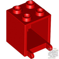 Lego MAILBOX, CASING 2X2X2, Bright red