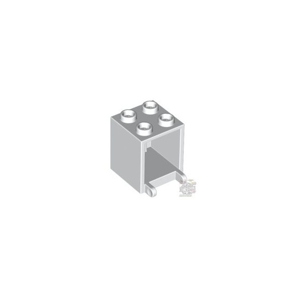 Lego MAILBOX, CASING 2X2X2, White