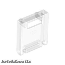 Lego Container, Box 2 x 2 x 2 Door with Slot, Trans clear