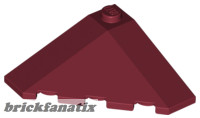 Lego Wedge 4 x 4 (Slope 18 Corner), Dark red