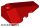 Lego Wedge 4 x 2 Triple Right, Red