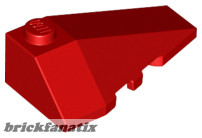 Lego Wedge 4 x 2 Triple Right, Red