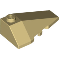 Lego RIGHT ROOF TILE 2X4 W/ANGLE, Tan