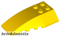  Lego Wedge 6 x 4 Triple Curved, Yellow