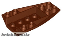 Lego Brick 4 X 6 W/Bow, Inverted, Reddish brown