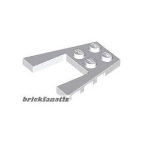Lego Wedge, Plate 4 x 4, White