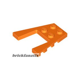 Lego Wedge, Plate 4 x 4, Orange