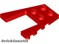 Lego Wedge, Plate 4 x 4, Red