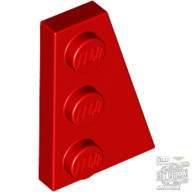 Lego RIGHT PLATE 2X3 W/ANGLE, Bright red