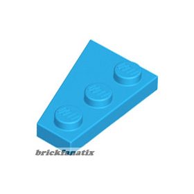 Lego RIGHT PLATE 2X3 W/ANGLE, Dark azur