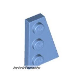 Lego Wedge, Plate 3 x 2 Right, Medium blue