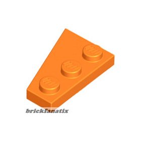 Lego RIGHT PLATE 2X3 W/ANGLE, Orange