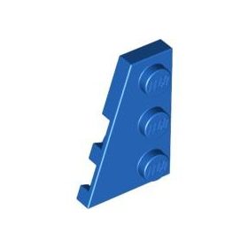 Lego Wedge, Plate 3 x 2 Left, Bright blue