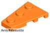 Lego LEFT PLATE 2X3 W/ANGLE Orange