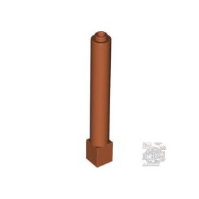 Lego Support 1 x 1 x 6 Solid Pillar, Dark orange