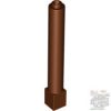 Lego Support 1 x 1 x 6 Solid Pillar, Reddish brown