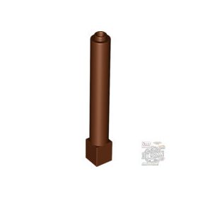 Lego Support 1 x 1 x 6 Solid Pillar, Reddish brown